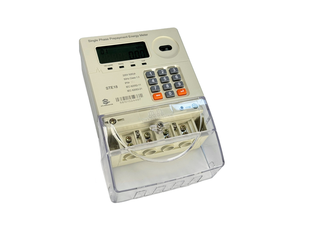 Type de clavier numérique du mètre 230V d'énergie de phase de TOU Tariffs Prepaid Smart Single