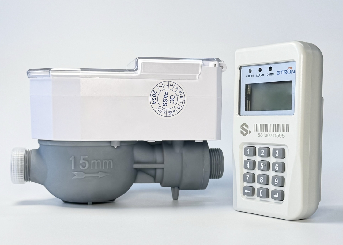 Compteur d'eau prépayé à télécommande intégrée CIU intelligente STS R160, coque en laiton, protection IP68, direct usine