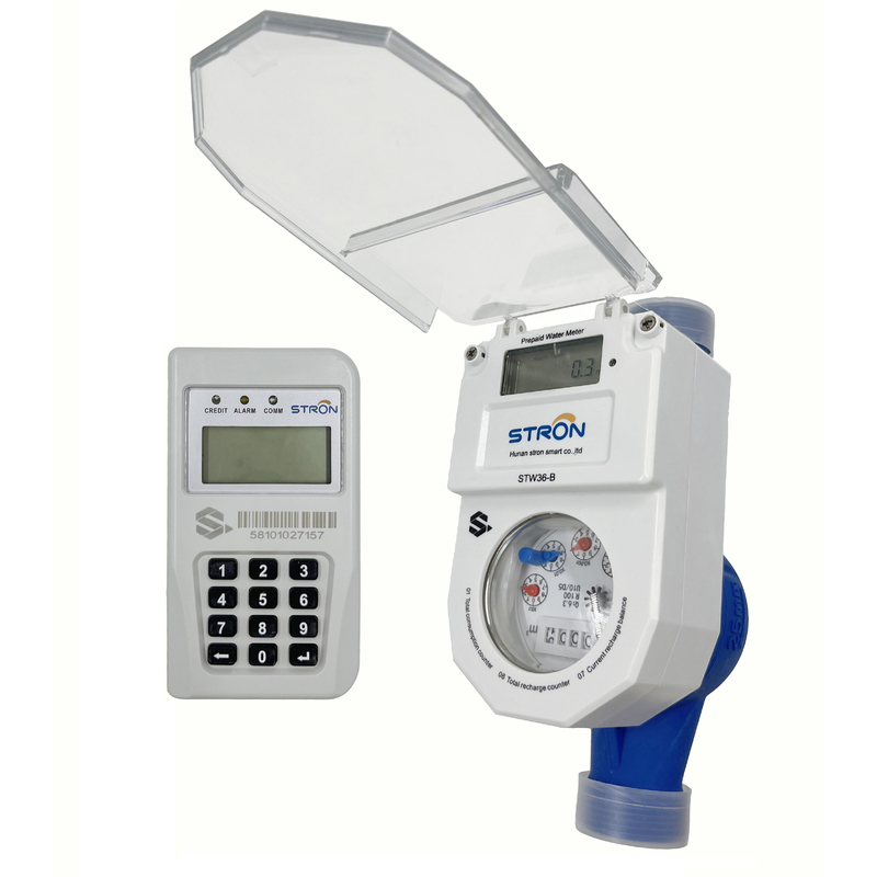 Compteur d'eau prépayé à télécommande intégrée CIU intelligente STS R160, coque en laiton, protection IP68, direct usine