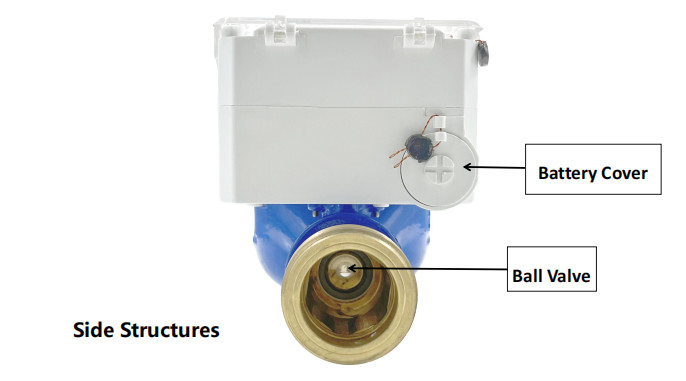 Compteur d'eau froide 0-40 C Compteur d'eau intelligent standard STS avec boulons de connexion 4-M16/8-M16/8-M16/8-M20