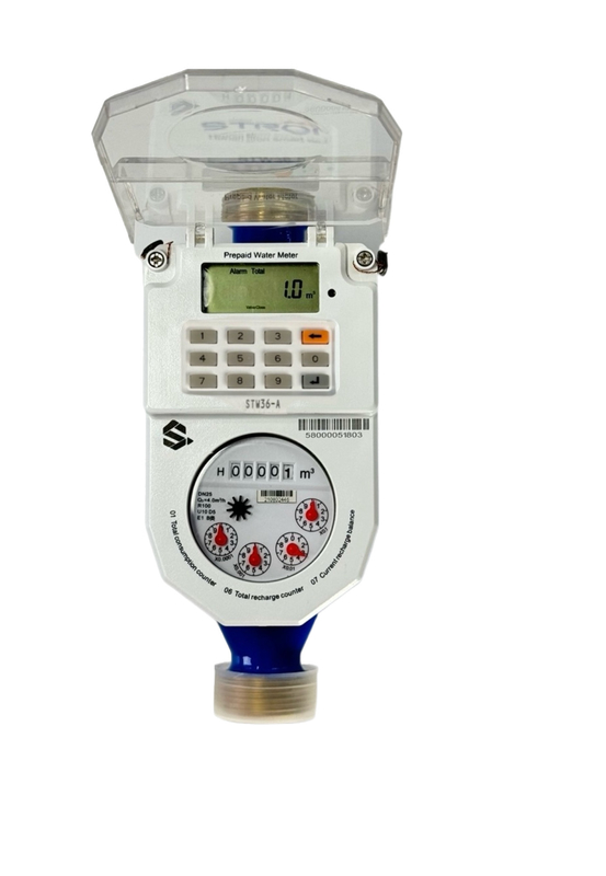 Durée de vie 100000h Compteur d'eau prépayé avec commutateur sensible au corps et paiement mobile M-PESA