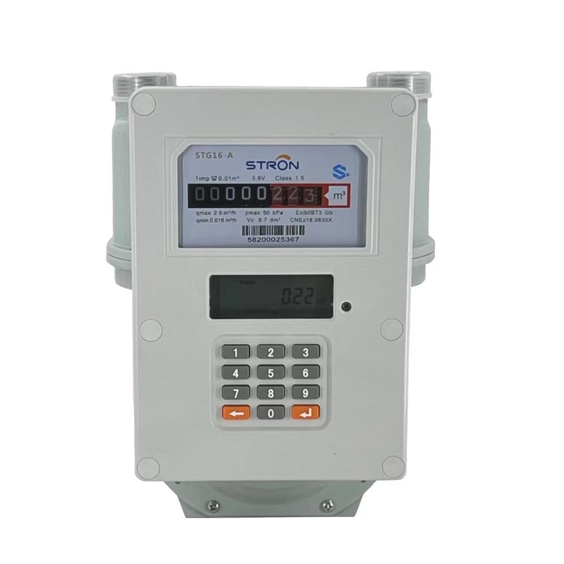 G1.6/G2.5/G4 LORA Communication GPL domestique STS Smart compteur électronique de gaz prépayé