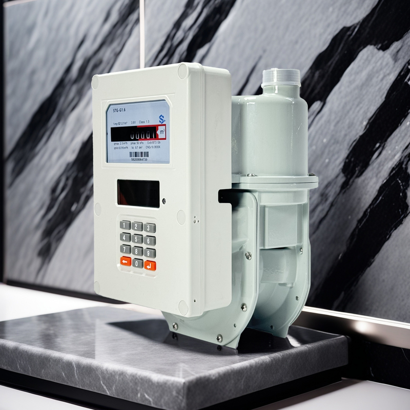 Mètre à gaz prépayé LAN / WAN avec connexion réseau auto-routeur type PLC au concentrateur