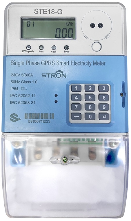 Compatibilité réseau 2G et 4G Compteur d'électricité intelligent prépayé pour les applications de comptage intelligent IP54 Protection contre les intrusions