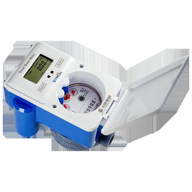 Compteur d'eau intelligent prépayé RF en laiton/plastique avec clavier divisé STS certifié NEMSA et CIU