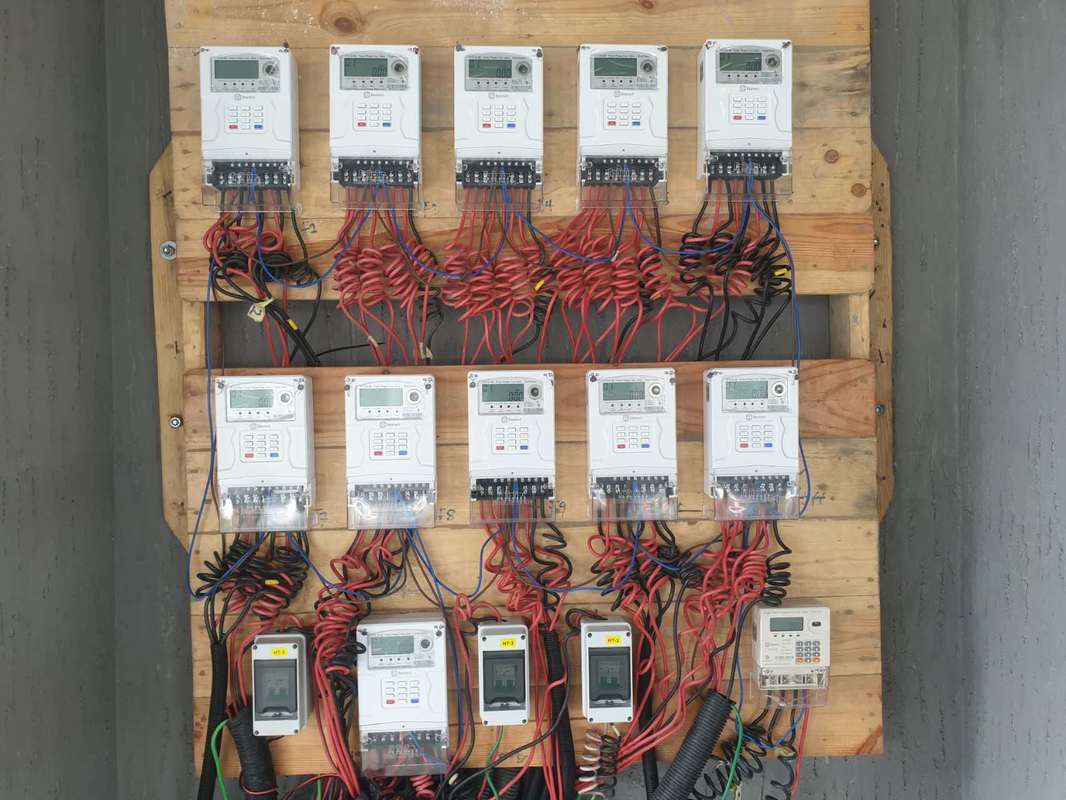 Compteur électrique prépayé à clavier triphasé de type STS avec télécommande et recharge