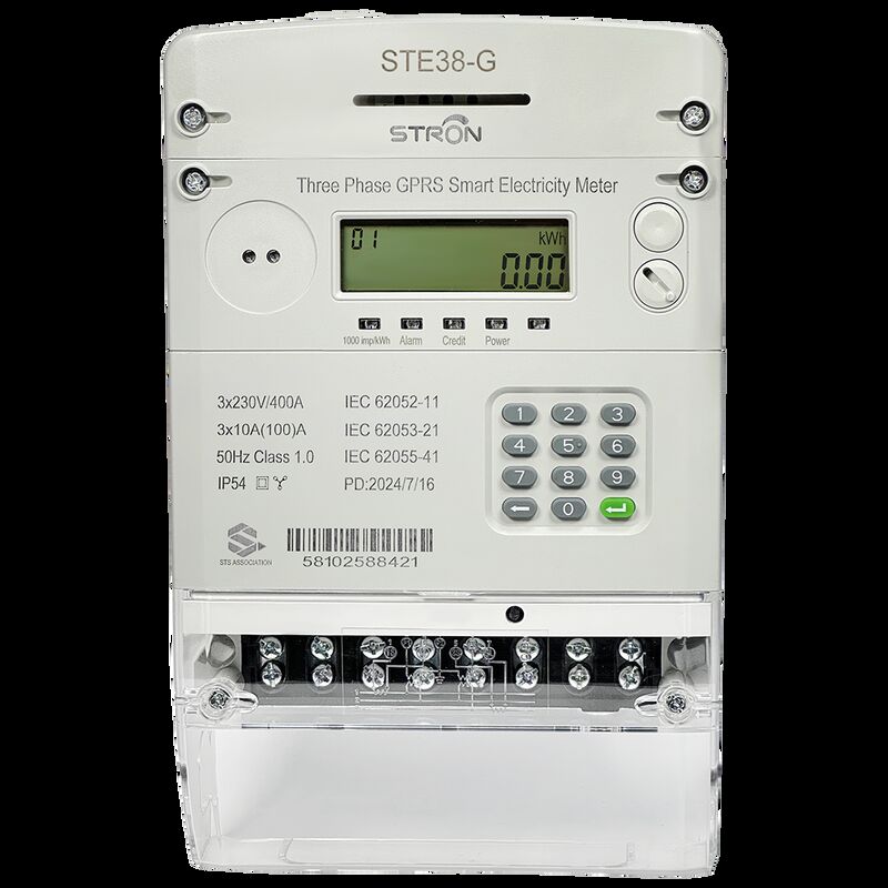 Smart STS compteur d'énergie prépayé à trois phases 4G WiFi LoRaWAN 230V