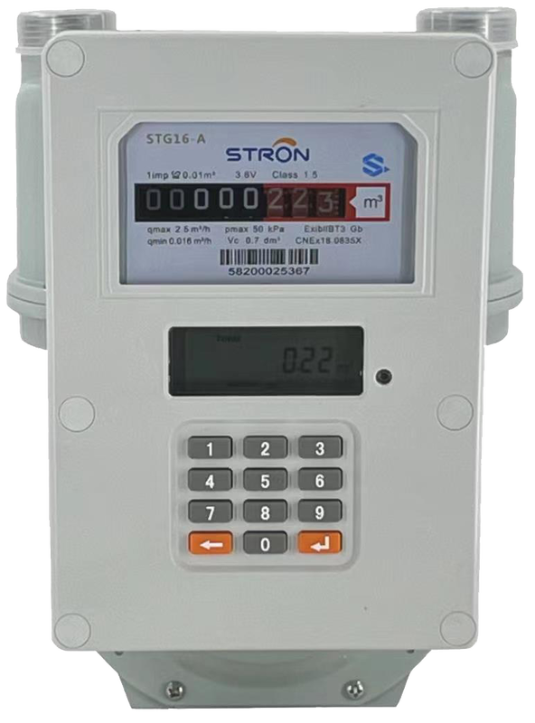 G1.6 Domestic Prepaid Gas Meter Offering RF Connection Type Ensuring Precise Gas Usage Monitoring and Billing Solutions