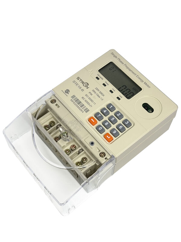 Vente à chaud STS monophase M-PESA clavier Smart compteur d'électricité prépayé avec écran LCD classe 1.0 système de vente de précision