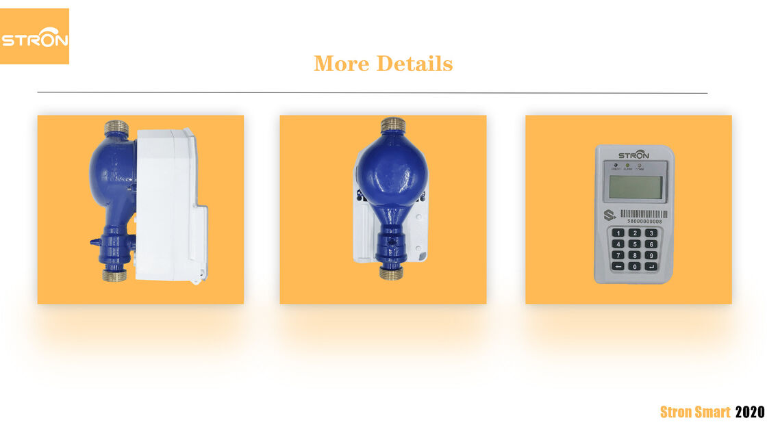 STS compteur d'eau intelligent à clavier intégré avec protection IP68 et taille DN15 pour une mesure précise du débit d'eau