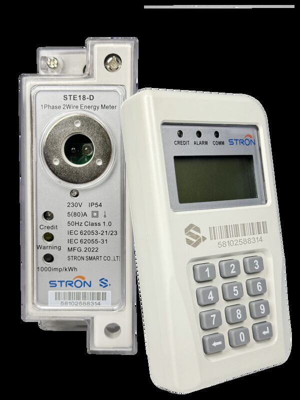 Plate-forme d'entrée Smart Mètre d'électricité prépayé doté d'une précision de classe 1 et d'une protection contre les intrusions IP54 Convient pour la surveillance de l'alimentation