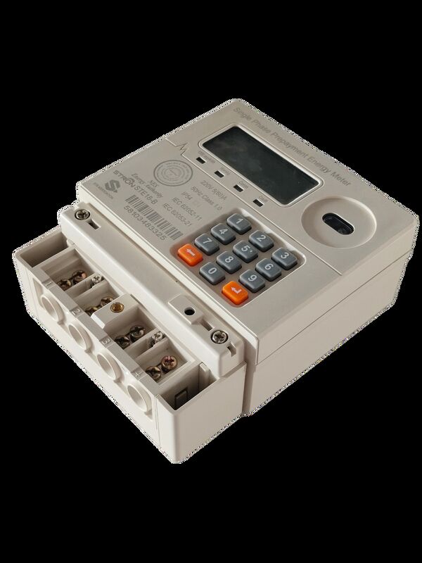 Type de jeton prépayé pour compteur électrique intelligent prépayé intégré avec capacité illimitée et logiciel de vente Stronpay prenant en charge l'énergie