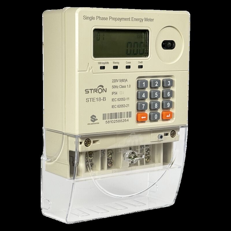 Compteur électrique intelligent prépayé avec coupure automatique du relais lorsque le crédit atteint zéro, garantissant un service électrique sécurisé et prépayé
