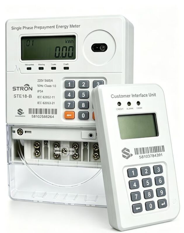 Un compteur électrique intelligent prépayé permettant la gestion de l'énergie avec coupure automatique du relais et prise en charge d'un logiciel de recharge de jetons à 20 chiffres