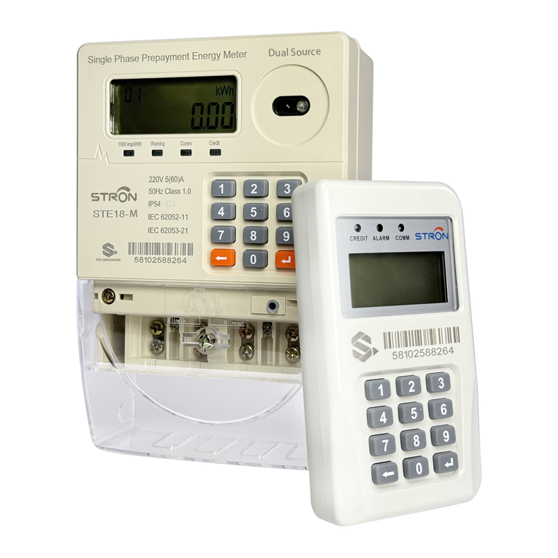 Un compteur électrique intelligent prépayé permettant la gestion de l'énergie avec coupure automatique du relais et prise en charge d'un logiciel de recharge de jetons à 20 chiffres