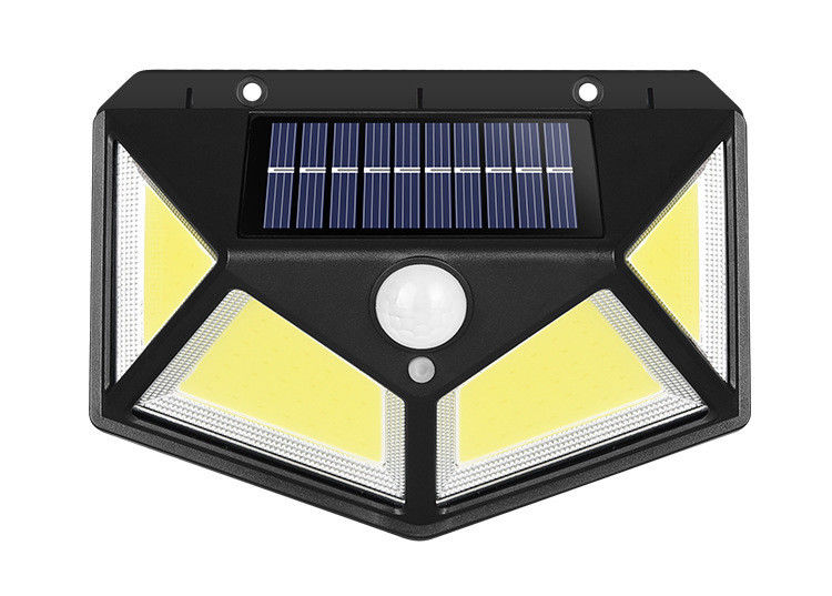 Lumières extérieures solaires de couloir d'induction de corps des lampes de mur de cour 100LED