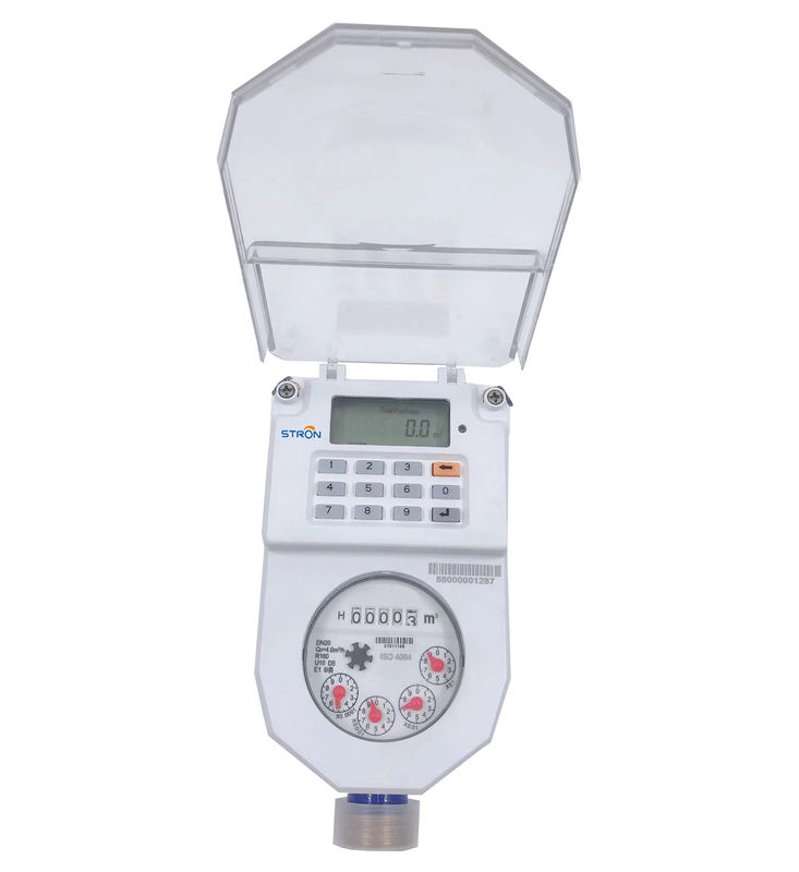 Mètre d'eau électronique intelligent payé d'avance/affranchi avec la valve non de retour