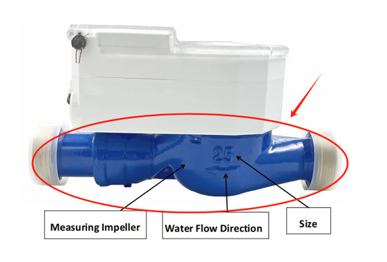 Mesure de l'eau avec le compteur d'eau intelligent NB-IOT 0,1-90C Température de l'eau 4-M16/8-M16/8-M16/8-M20 Boulons de connexion