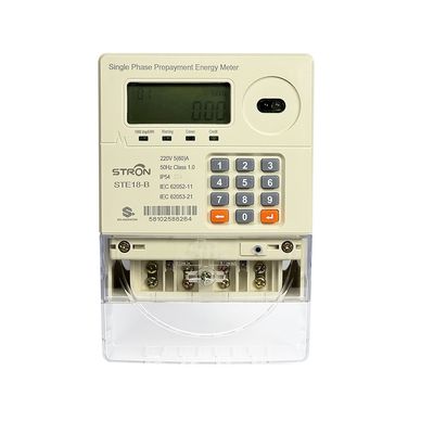 Compteur d'électricité monophasique avec logiciel de vente