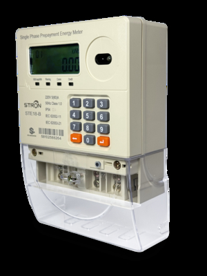 Gestion intelligente de l'utilisateur Compteur d'électricité intelligent prépayé pour ménages robuste certifié et fonctionnant à -25°C à 70°C