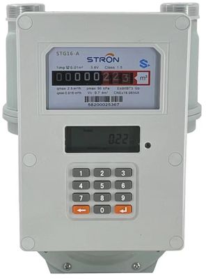 2 compteur à gaz intelligent en acier du diaphragme G2.5S de tuyau avec EN1359 : Norme 1998