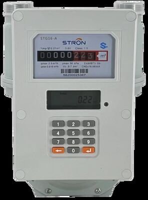 STS compteur de gaz prépayé à clavier avec recharge et anti-tampage par carte IC