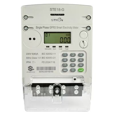 Smart Prepaid Electricity Meter Supporting STS Token Recharge with Twenty Digit Token and Modular Design for Upgrades and Operation