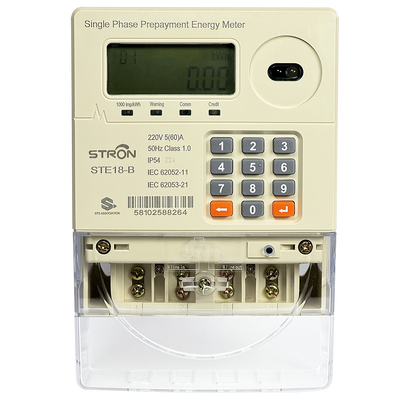 Compteur électrique intelligent prépayé conçu pour la gestion de l'électricité prépayée avec coupure automatique du relais à l'expiration du crédit