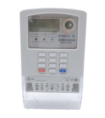 Mètre payé d'avance standard Hotsale de mesure de l'électricité monophasé de clavier numérique de Stron STS