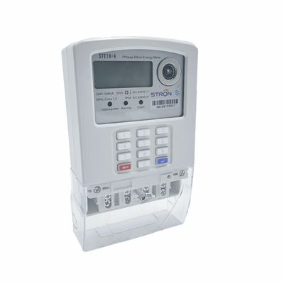 Mètre de l'électricité payé d'avance par clavier numérique futé monophasé avec AMI System et la plate-forme se vendante indépendante