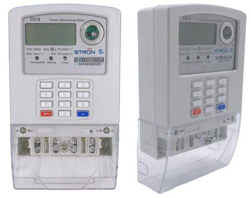 Mètre payé d'avance intelligent de l'électricité monophasé DLMS