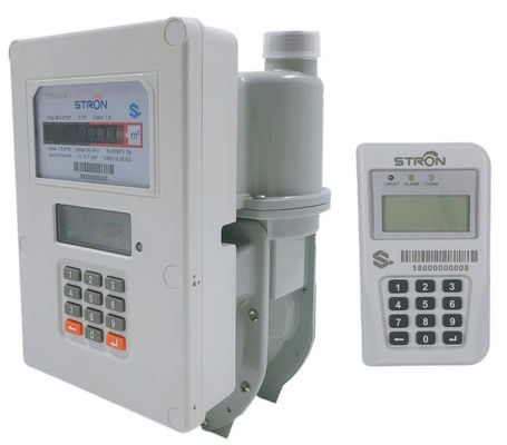 Compteur à gaz du débit faible ISO9001, compteur à gaz G2.5 intelligent