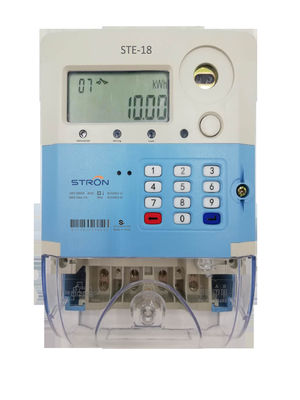 Mètre payé d'avance conforme de l'électricité de Mono-phase de clavier numérique de communication de STS GPRS