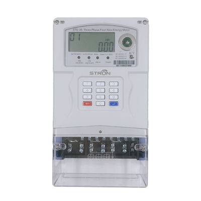 STS Standard Keypad Prépayé TOU Tarifs 3 Phase 4 Fils compteur d'énergie intelligent
